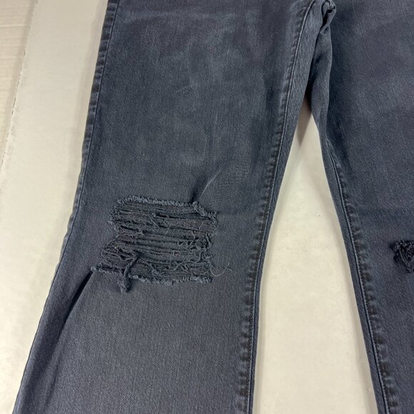 7 For All Mankind Jeans Women's 30x32 Tall Boot Cut Black Stretch Denim Tag 29 - Picture 4 of 16